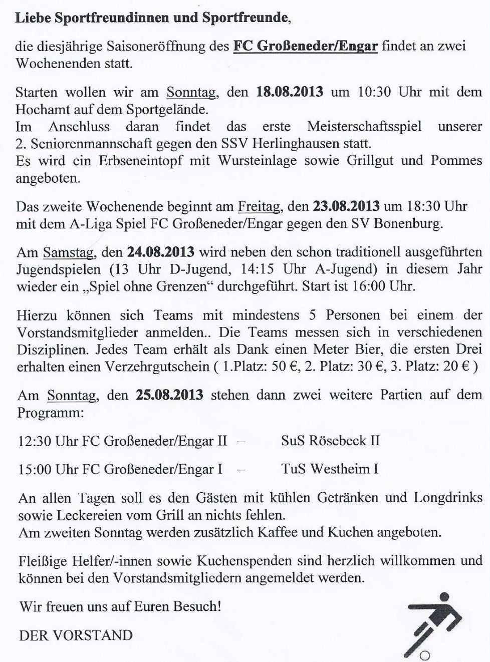 Saisoneröffnung 2013 / 2014